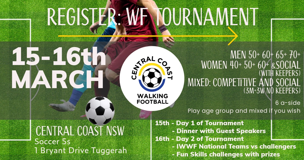 Walking Football Tournament Ancient Mariners Central Coast